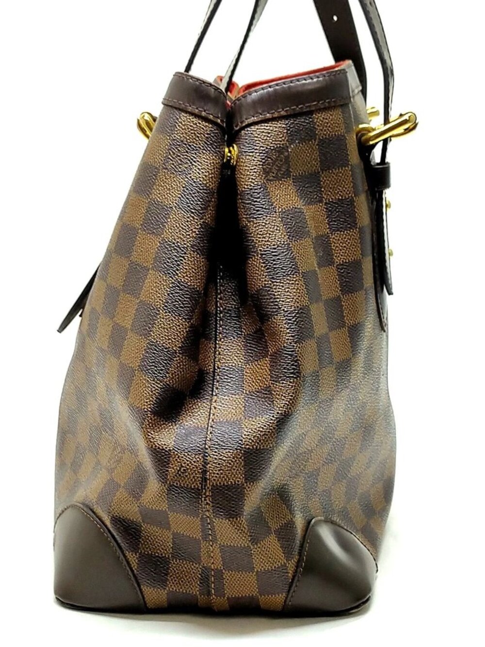 Authentic Louis Vuitton Hampstead MM Damier Ebene Tote Brown LV Shoulder Bag - Picture 5 of 16